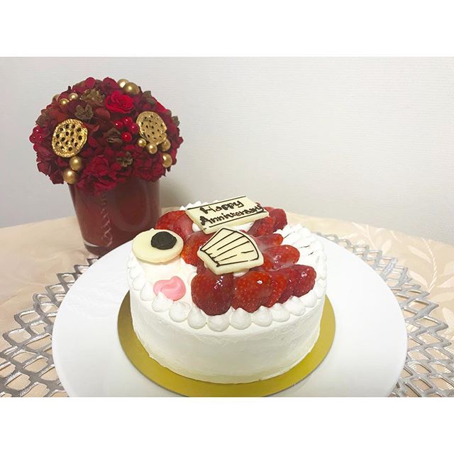 口コミ投稿：.♡記念日にとってもステキなケーキが届きました🍰おめで鯛ケーキというネーミング通り…