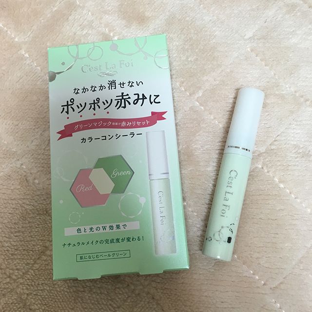 口コミ投稿：#コンシーラー.こちら、緑のコントロールカラー効果で赤みを打ち消す仕組みです！私…