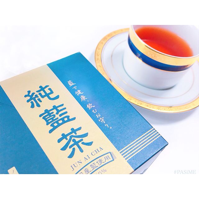 口コミ投稿：✎₋₋₋✰✧ʀᴇᴘᴏʀᴛ✦✰₋₋₋∘❀純藍茶 (ノンカフェイン)::国産タデ藍の葉と茎だけを使った🍵１０…