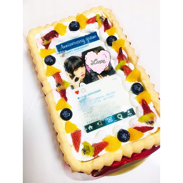 インスタグラム風フレームの写真ケーキ 23cm 15cm 6cmのクチコミ 口コミ 商品レビュー Cake Jpファンサイト モニプラ ファンブログ