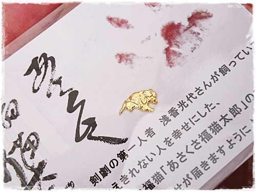 口コミ：開運のあさくさ福猫太郎さんの豆お守り2個目ゲット！の画像（1枚目）