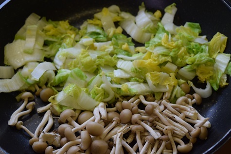 口コミ：「ホクト」様の「ホクトの青汁」　　白菜とシメジのパスタの画像（6枚目）