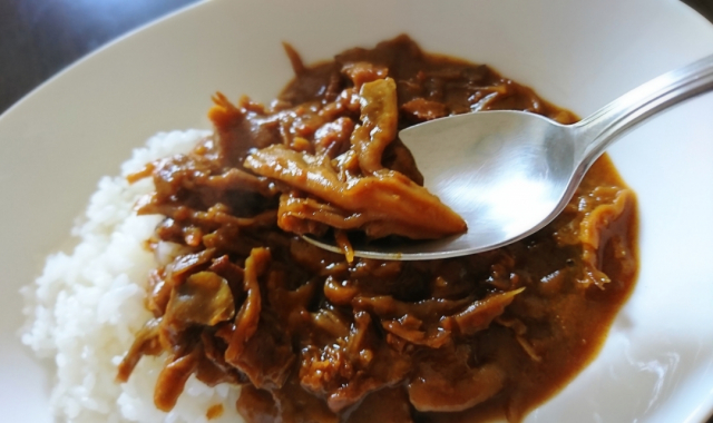 口コミ：【モニター】ホクトのマイタケまるごと使った菌活・贅沢カレーを食べました！の画像（4枚目）