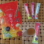 温たマルシェ飲んでま～す🎶ぬくもり素材のウィンターセイボリーエキスにしょうがやごぼうが入ってます。デーツとはちみつのほのかな甘みと酸味のスティックタイプの飲料💕少しとろみがあってほっとする…のInstagram画像