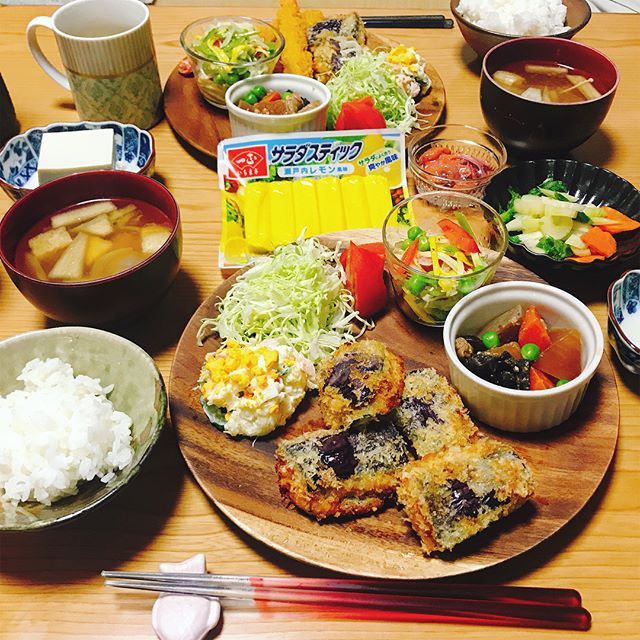 口コミ投稿：．#おうちごはん #今日の晩御飯 #ワンプレート #和食ごはん #リベンジ #なすのはさみ…