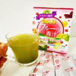 【青汁】フルーツ青汁　コラーゲン＆プラセンタをモニターさせていただきました。美容にうれしい成分がたっぷりのフルーツ青汁です。名前は「青汁」だけど、青汁っぽさがなく、酸味があって飲みやすい味。さ…のInstagram画像