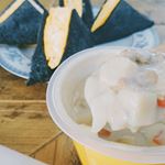 #モンマルシェ 様からいただいた#レンジカップスープ の新商品。#たっぷり野菜とあさりのクラムチャウダー 今までの中で一番美味しい！一番好き😍❤️ あさりたっぷりで、貝の旨味エキスたっぷり…のInstagram画像