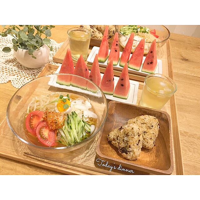 口コミ投稿：﻿﻿﻿﻿﻿﻿▼  今日の夜ごはん 🍽﻿﻿﻿﻿﻿﻿┈┈┈┈┈┈┈┈┈┈┈┈┈︎︎︎︎☑︎ 冷麺︎︎︎︎☑︎ しそ昆布おにぎり︎…