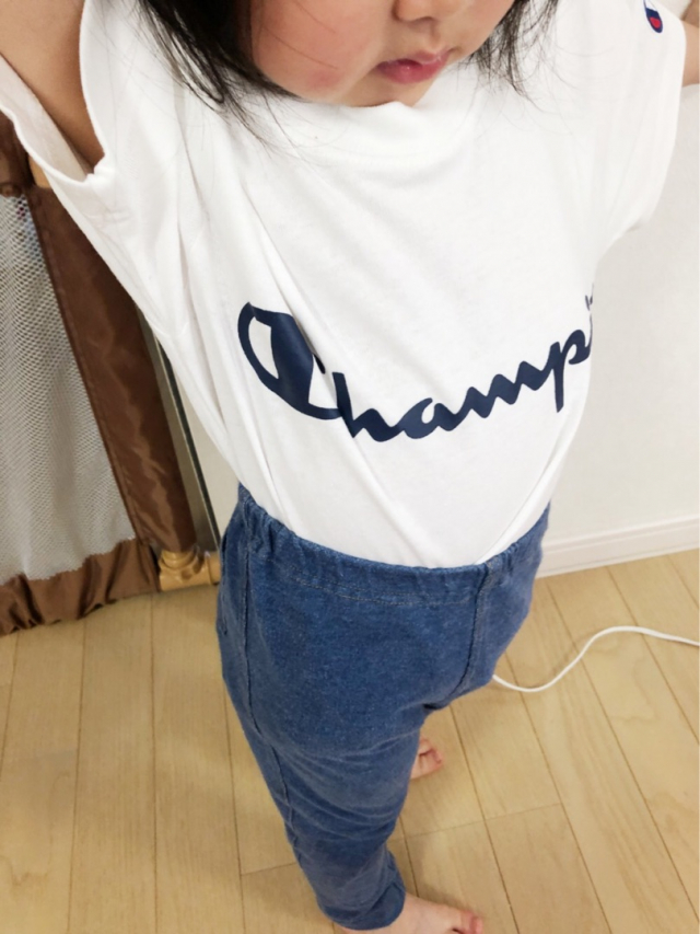 口コミ：着回しがきき着心地最高！♡チャンピオン（Champion）キッズ半袖Ｔシャツの画像（9枚目）