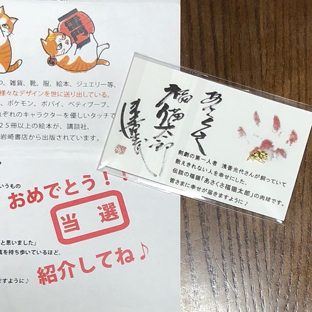 口コミ投稿：あさくさ福猫太郎の開運福猫豆お守り届きました🐱実は、その前に開催されていたクラウ…