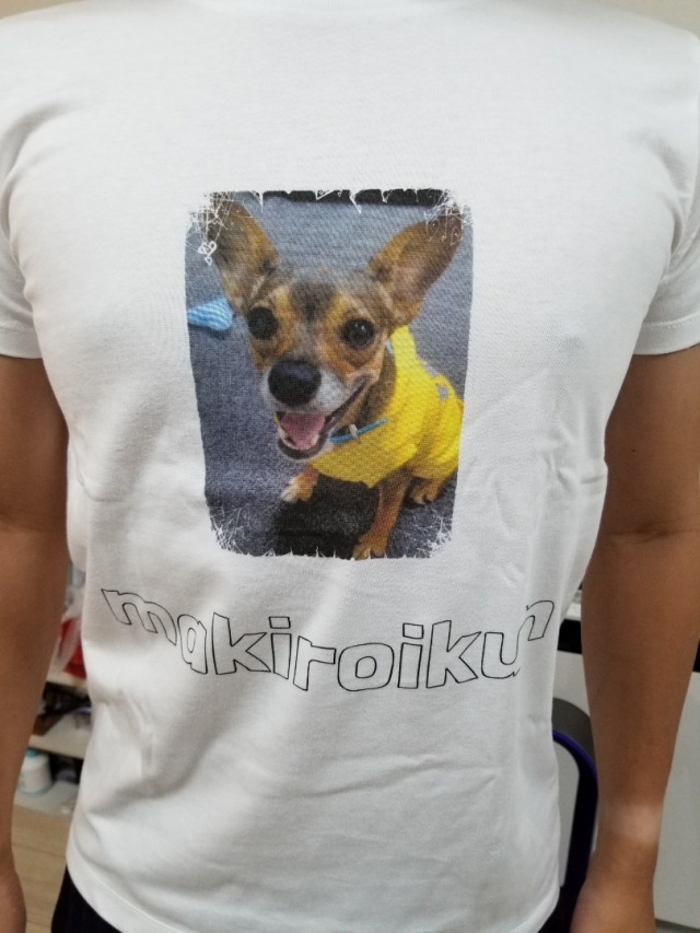 口コミ：「かわいいペット写真」でオリジナルＴシャツつくっちゃいました！の画像（3枚目）