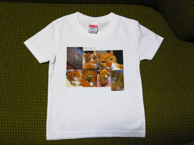 口コミ：「オリジナルTシャツのデコプリ」でミャオTシャツを子供に❤️の画像（1枚目）