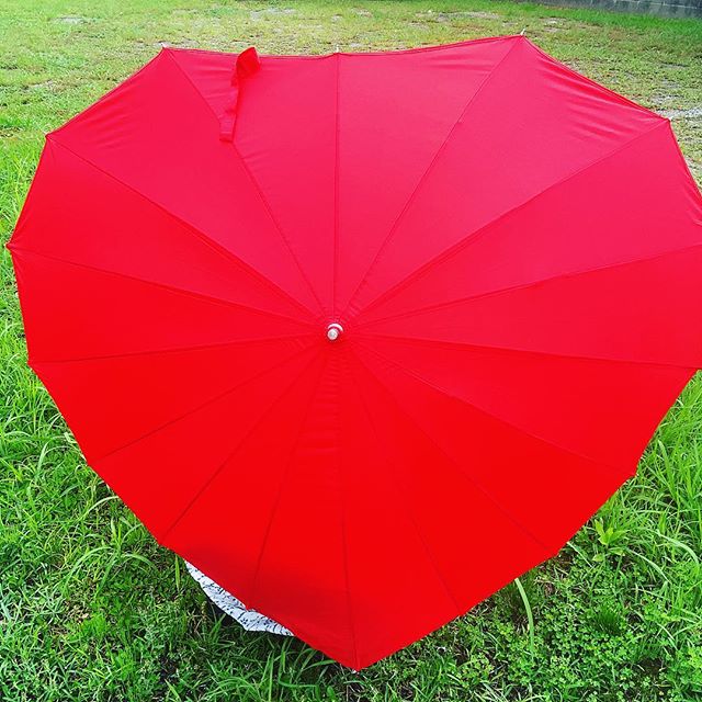 口コミ投稿：ハートの傘っ❤️可愛すぎるっ✨雨降るの楽しみ☔️ #傘 #umbrella #アンブレラ #ハートア…