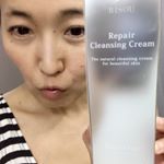 #RISOU#repaircleansingcream#リペアクレンジングクリーム#クレンジングクリーム日焼け止めクリームのみで使ってみました。@risou_officia…のInstagram画像