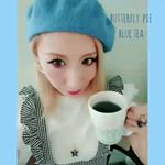 #ButterflyPea #BlueTea ☕またまたベレー帽👒笑..そして、このブルーのハーブティーは株式会社エル・ローズ様🌹からご提供いただいた【バタフライピー ブル…のInstagram画像
