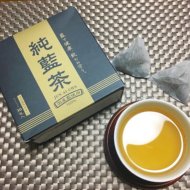 口コミ投稿：*..藍100%健康茶 純藍茶 🍵✨.ノンカフェイン💡で夏🔥の水分補給におすすめ！あなたのカ…