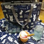 カリンピアの保冷バッグ、保冷剤、レジャーシート💕どれもシロクマ模様なので可愛い❇️ 保冷バッグ、大きさは２リットルの飲み物３本入る大きさ、大容量‼️いっつも家と実家をおかずや野菜、お肉やお…のInstagram画像