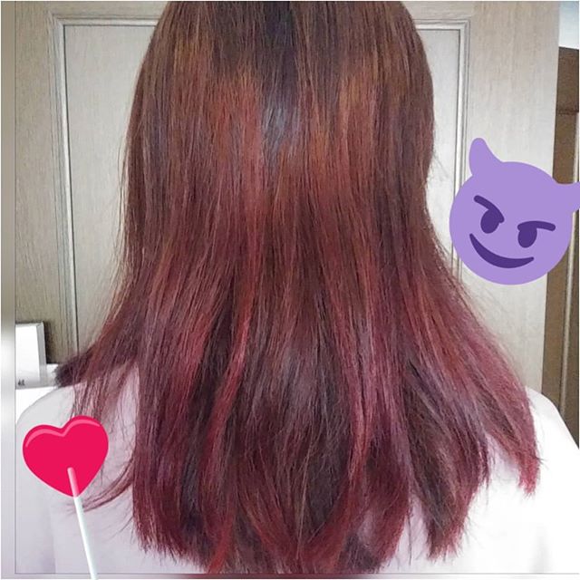 口コミ投稿：夏なので気分を上げてピンク髪へ…💖 簡単にピンクなどの明るい髪に染められるクイスク…