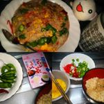本日のWaShock!😱 まだまだある獅子唐と玉露園の減塩うめこんぶ茶を使って、獅子唐辛子焼飯😀辛っ🔥🤣 #washoku #yakimeshi #greenpepper #egg  …のInstagram画像