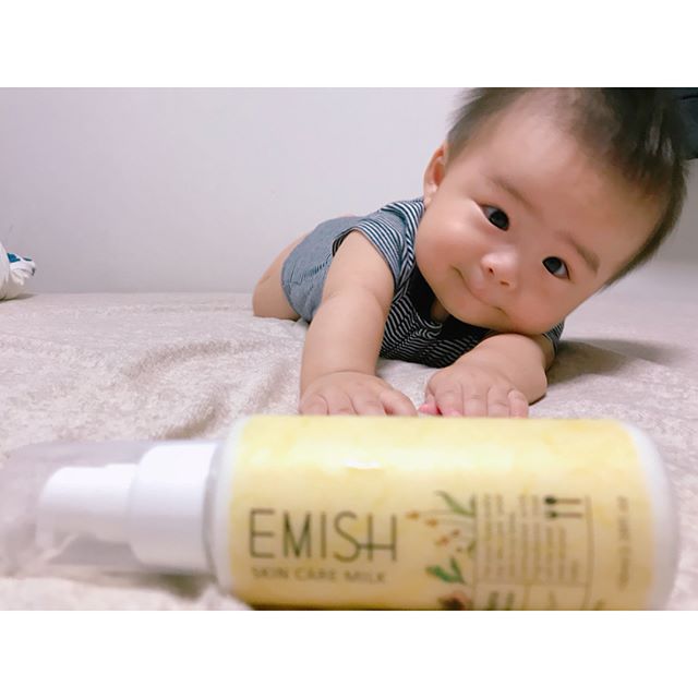 口コミ投稿：EMISH @emish_official のベビースキンケアミルクをお試しさせていただきました👶🏻💕さ…