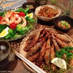 ・・It is dinner for deep-fried fish after a long absence・・こんばんは・・熊本のあまくち醤油で唐揚げときんぴら…のInstagram画像