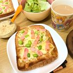 #ピエトロ #おうちパスタ #カルボナーラ #アレンジ #monipla #pietro_fanカルボナーラソースで、カルボナーラトーストです🍞濃厚で美味しかったーーー😋のInstagram画像