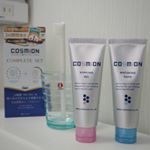 【COSMION　歯のコンプリートセット】をお試ししました💡お口の美容と健康が気になる方へのハミガキです。朝は水色のホワイトニングハミガキコ夜はピンク色のナイトジェルと、使…のInstagram画像