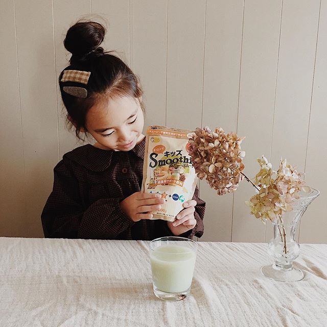 口コミ投稿：-----------------------------------..#おはようキッズスムージー .飲みやすいバナ…