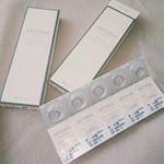 人生初カラコン✨目がいづいとか違和感無くて瞳も潤います。他の色も試してみたいな！今度はオークル🎵#artiral #アーティラル #cosmecontact #コスメコンタクト #カラコン #…のInstagram画像