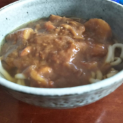 寒いときには、カレーうどん