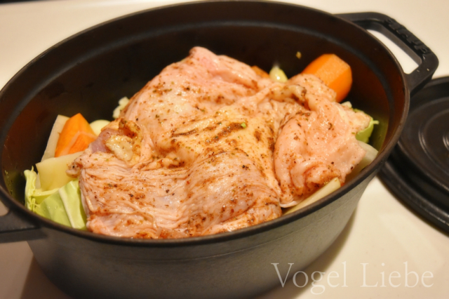 口コミ：寒い日にぴったり〜鶏と野菜の蒸焼きレシピ♡の画像（4枚目）