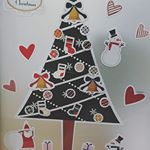 マグネットパークのクリスマスデコマグネット【おしゃれデザイン Sセット】おしゃれな北欧風のイラストデザインのツリーとオーナメントパーツがセットになっています。✨🎄✨ マグネットだから、貼るのも…のInstagram画像