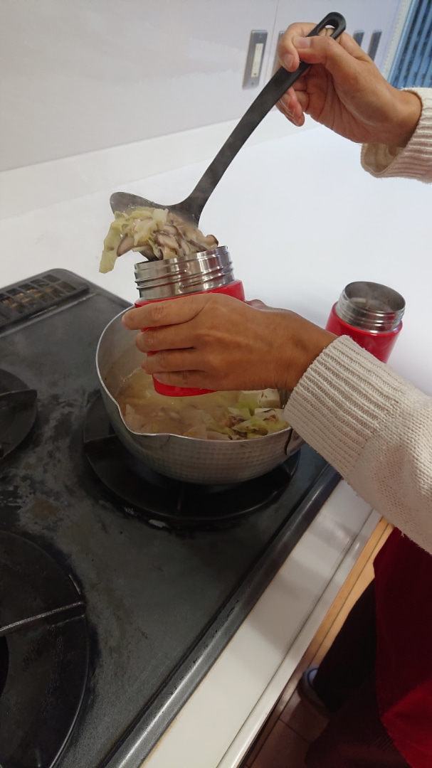 口コミ：スープジャーで作る簡単レシピ♪習ってきたよ～の画像（5枚目）