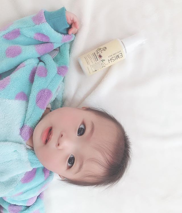 口コミ投稿：.﻿﻿﻿@emish_official 様の スキンケアミルク 😌💭﻿﻿﻿新生児の赤ちゃんから﻿ママまで使…