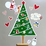 お部屋をプチリメイクできちゃう、クリスマスツリーマグネットを使ってみました！🎄＊#クリスマスデコマグネットこちらは、マグネットパーク限定オリジナルのやわらかい磁石のシートでできたデコレーション…のInstagram画像