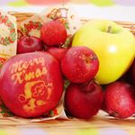 :::::青森からりんごが届いたよ〜🍎💕サンタさんのりんごが可愛すぎるっ！かわいいから一眼で撮影した。笑かしまいありがとう♡..#ミニりんご #青森のりんご#りんご #…のInstagram画像