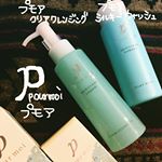 #プモアクリアクレンジング #プモアシルキーウォッシュ 日本盛株式会社のプモアシリーズ。クレンジング洗顔セットでいただきました♡特徴は美活エキスとして配合された、日本酒酵母×乳酸菌…のInstagram画像