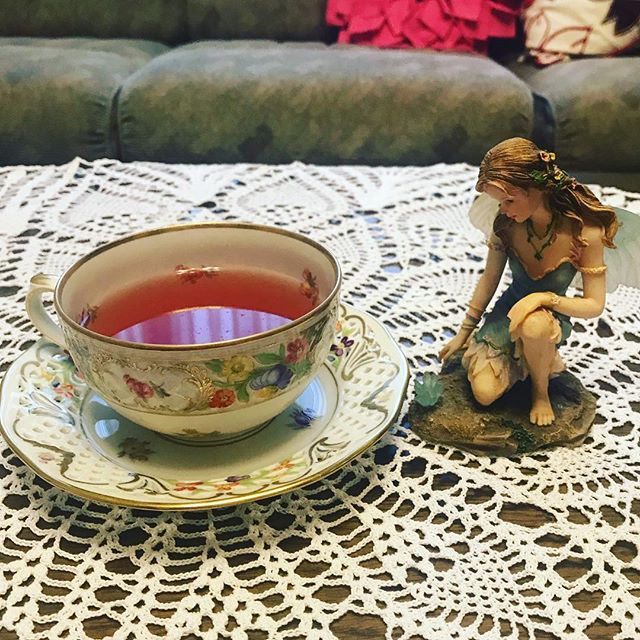 口コミ投稿：今日の午後のお茶は、#ローズハーブティー 🌹良い香りで、癒されます💖#心理士 #love #…