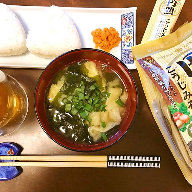 口コミ投稿：_______Miso soup,the traditional Japanese meal☺️🍲_______ザ・みそ汁☺️🍲これ、超お…
