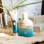 .こんにちは、こちらは「薬用はみがきオーラパール＋洗口液6.8セット」です。.「オーラパール」は歯周病、むし歯、口臭、歯の黄ばみなど、あらゆるお口の悩みをこれ1本でまとめてケア出来るんです…のInstagram画像