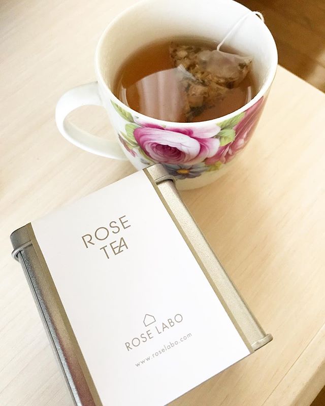 口コミ投稿：..ROSE TEA 5 TETRA BAGS ☕️@roselabo.japan 🌹.以前もご紹介した国産・無農薬の「食…