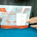 @drmedion ドクターメディオン スーパーオキシマスク使用してみましたよ🎵20ml×3回分 1800円+税・使用方法が新しいです✨使う時に半分に折って美容水のところを握りシートと…のInstagram画像