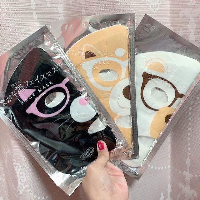 口コミ投稿：「ながらHOTフェイスマスク」🐶🎵美容液タイプのフェイスマスクに重ねると温熱効果で浸…