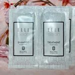 雑誌「ELLE」ブランドシリーズ『エルサロン　シャンプー＆トリートメント』を使ってみました💕.輝くツヤ、シルクのような手触りのシャンプーと、トリートメントは、毛先までつるんとリッチな潤いの…のInstagram画像