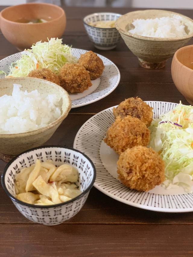 口コミ：ミンチカツで夜ごはんの画像（1枚目）