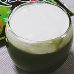 濃厚抹茶ミルクを作ってみたわアイス抹茶に生クリームをたっぷり使った抹茶は、水にも溶け抜群！国産原料100u0025の玉露園さんの濃厚グリーンティーを使ったの。濃厚ってだけあって！濃い～生…のInstagram画像