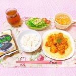 ♡ 今日の夜ごはん ♡ ㅤㅤㅤㅤㅤㅤㅤㅤㅤㅤㅤㅤㅤㅤㅤㅤㅤㅤㅤ❁ごはん❁鶏チリ❁水菜の﻿サラダ❁﻿コーン入り中華スープ❁﻿韓国のりㅤㅤㅤㅤㅤㅤㅤㅤㅤㅤㅤㅤㅤㅤㅤㅤㅤ…のInstagram画像
