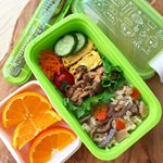 #お弁当 🍱1段or2段でも使える 便利な#お弁当箱 #セパレートランチボックス お試しさせていただきました🍱大好きな #炊き込みご飯 #だし巻き玉子焼き冷めても美味し…のInstagram画像