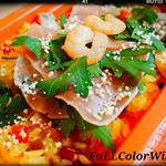 👑先週のお弁当👑﻿❤インスタ映え『パエリア弁当』❤﻿﻿ お弁当は基本毎日作るように頑張ってます✨﻿﻿ 【pic1～4】﻿今回のこのキュートなランチボックスは小森樹脂さんの『セパレー…のInstagram画像