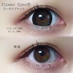 ✼﻿﻿カラコンレビュー👁💛﻿﻿今回使用したのは﻿Flower Eyes Ⓡ ロータスブラック👾﻿﻿DIAは14.5㎜と少し大きめ。﻿BCは8.6㎜です。﻿﻿ドッ…のInstagram画像